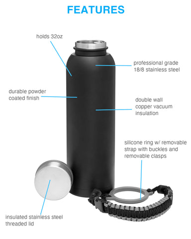 Safety Hydro Flask 32oz