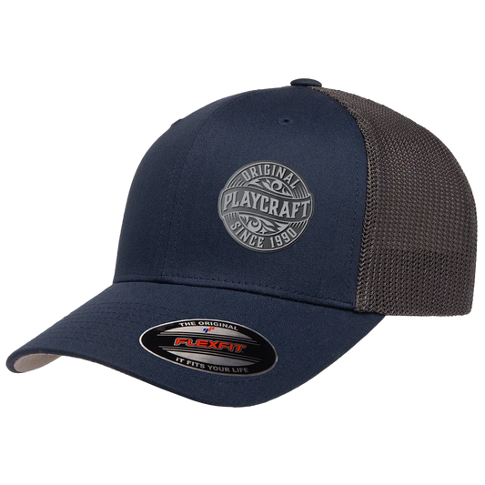 Playcraft Original Flex-Fit Trucker Hat (Blue/Gray)